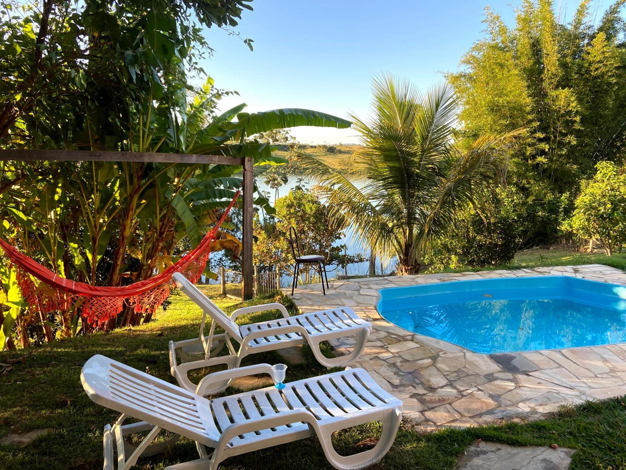 Casa Com Piscina Fundo Pra Represa E Ar Condicionado Casinhabrancadevaranda Ijaci Exterior foto